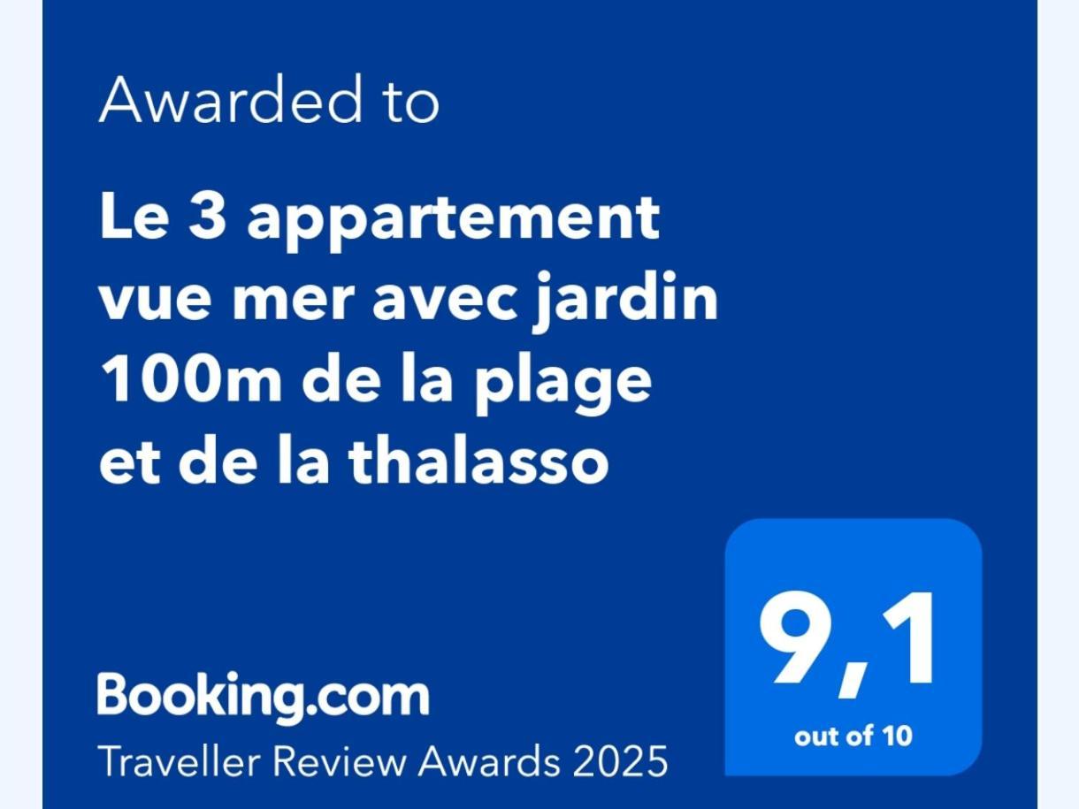 Le 3 Appartement Vue Mer Avec Jardin 100M De La Plage Et De La Thalasso Concarneau Exterior photo